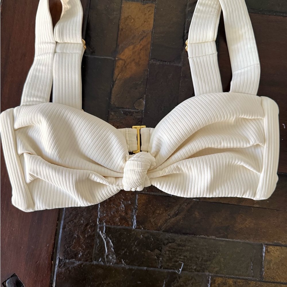 New MONTCE Cream  Bikini Top